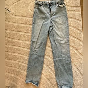 Abercrombie 90s straight ultra high rise curve love jeans
